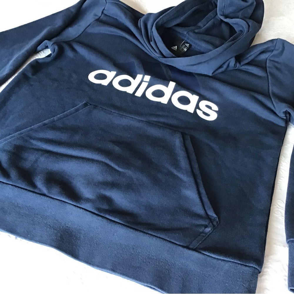 Adidas Deep Blue Pullover Hoodie
